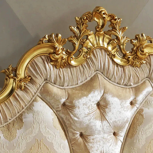 A handcrafted bed