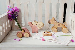 Cute Wooden Car Kids Toy