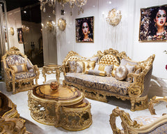Ultra Luxurious And Royal Design Handcrafted Sofa Set