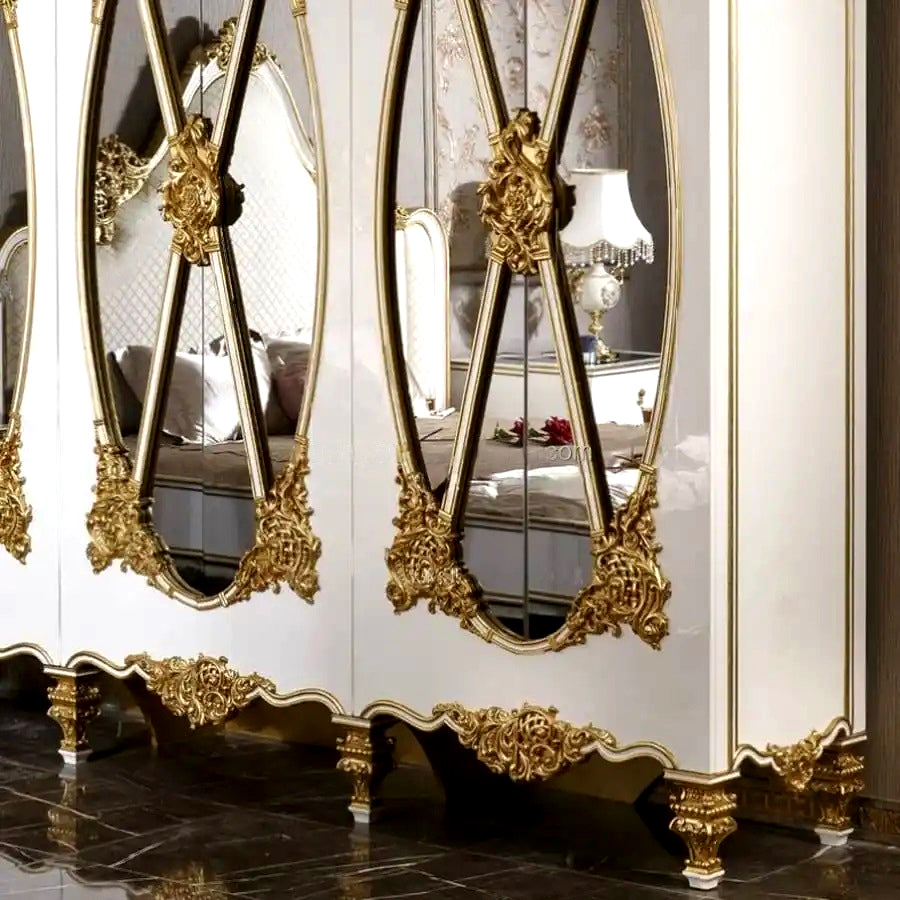 Exquisite Hand-Carving Teak Wood Wardrobe legs