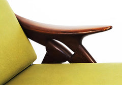 Modern Style Unique Wooden Arm Chair