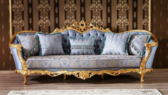 blue color royal 3 seater sofa