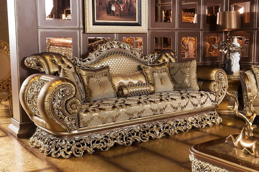 Pale Golden color 3 seater sofa