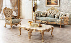 dark turquoise royal sofa set 