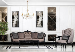 Black color sofa set