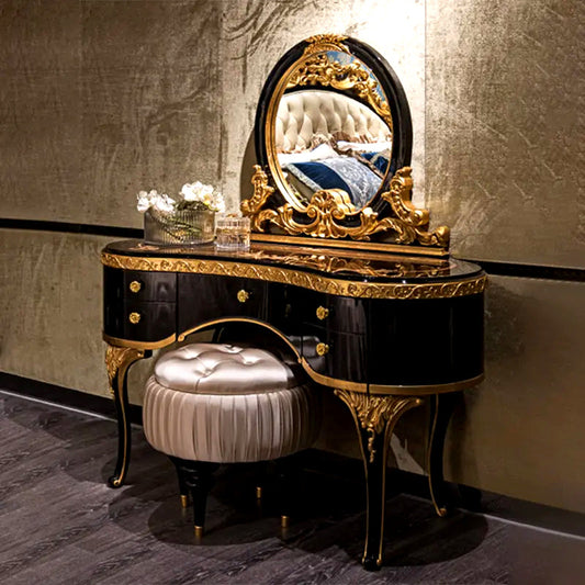 Luxury French Style Carving Dressing Table