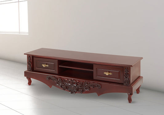 Vintage Elegance Sleek Wooden TV Unit