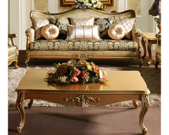  wooden sofa and center table