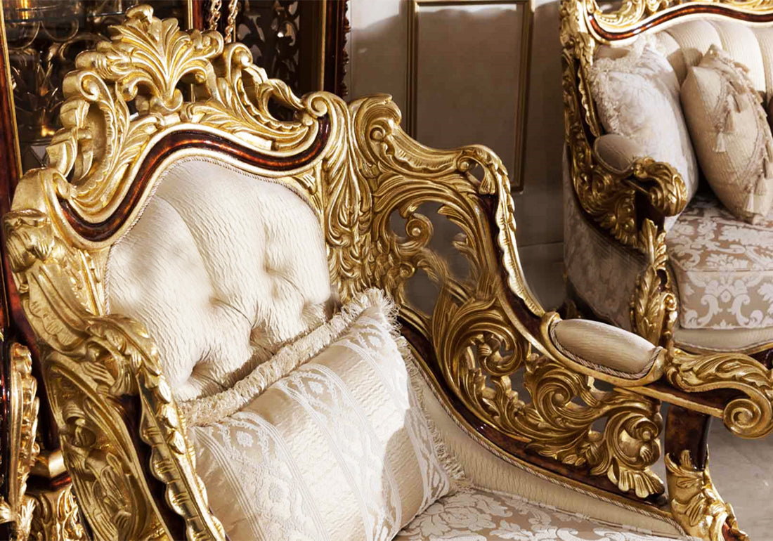 deep carving wooden sofa