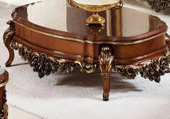 brown color royal center table