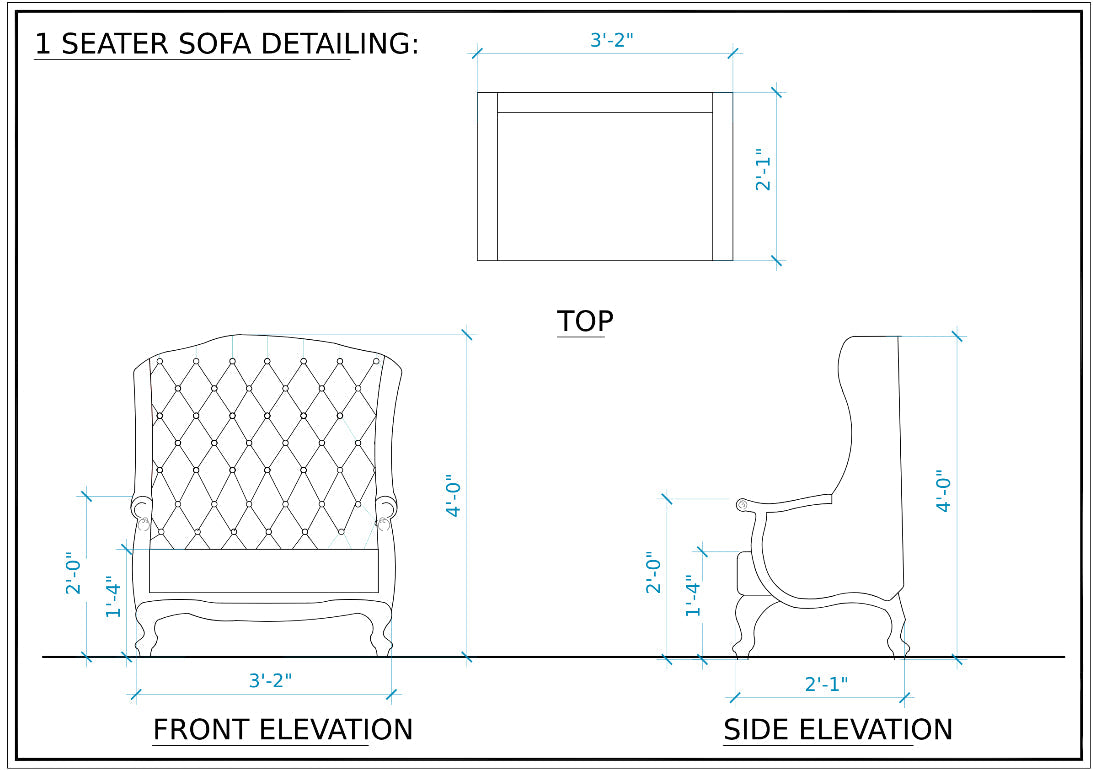Royal Look Premium Wooden Black Sofa Set