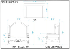 Heavy Carving Luxury Phoenix Sofa Set and Table