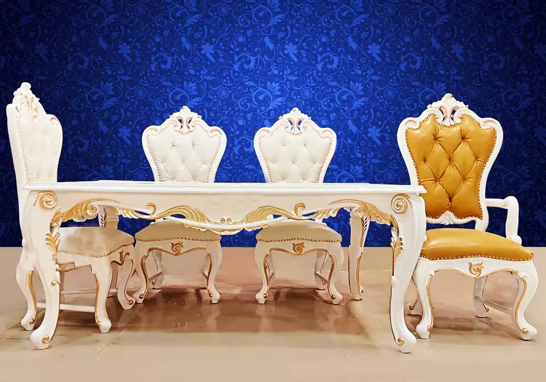 Royal Design Luxurious Dining Table And Chairs
