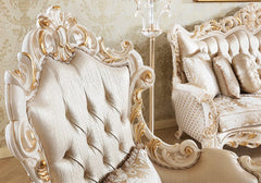 cream color handcrafted carving