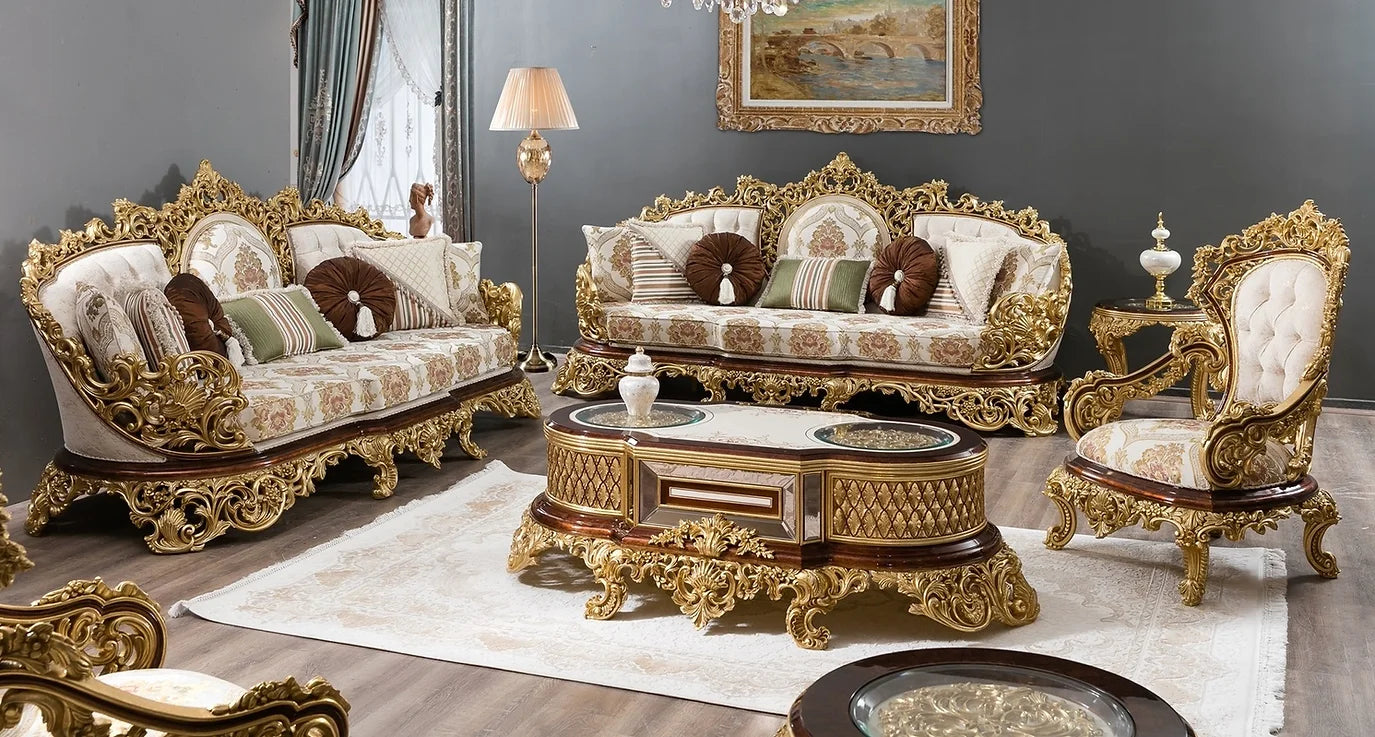 Royal Luxury European Style High-End Carving Sofa Set