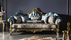 Luxury Living Room European Style Carving Sofa Set