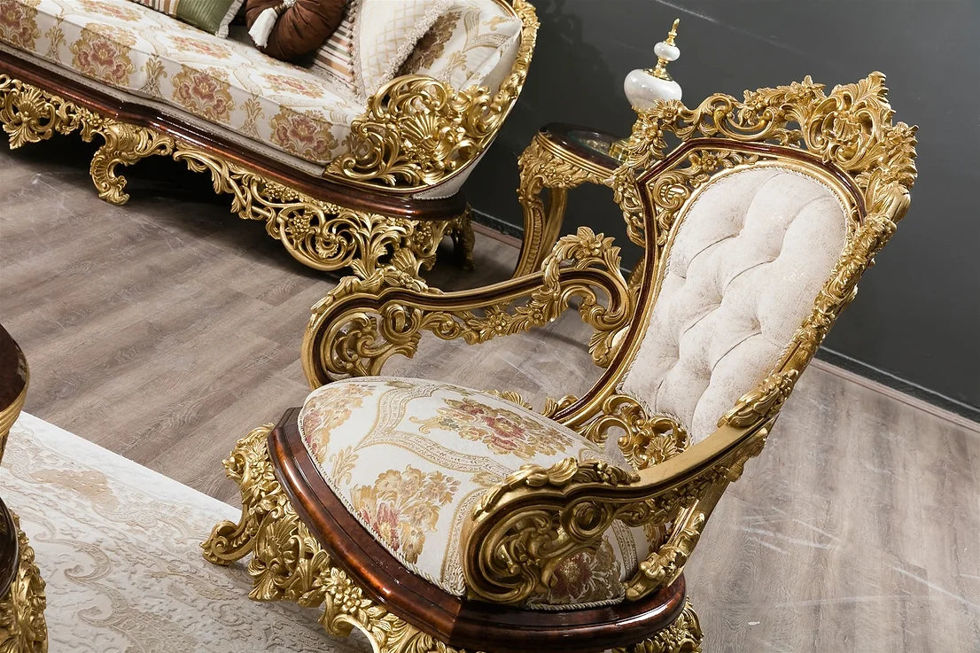 Royal Luxury European Style High-End Carving Sofa Set